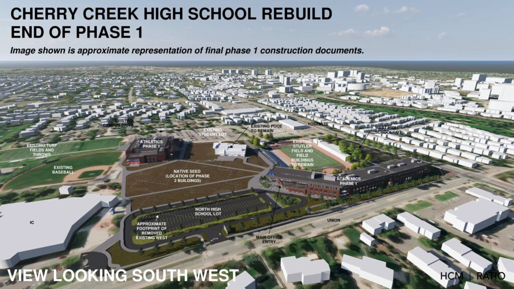 CCHS End of Phase 1 Birds Eye Image looking SW - 20260506
