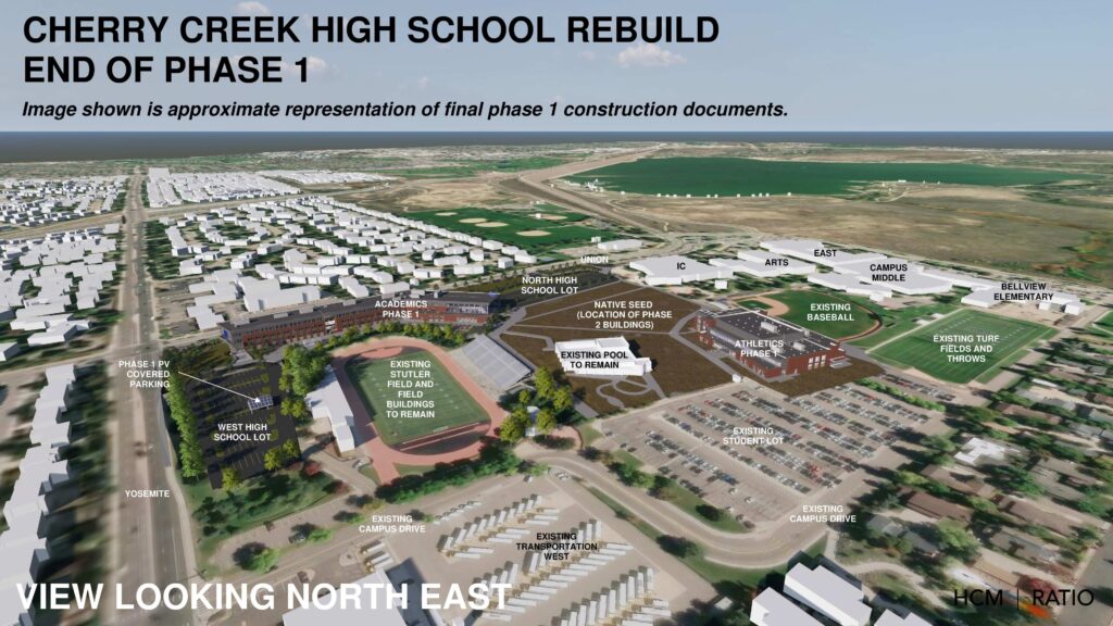 CCHS End of Phase 1 Birds Eye Image looking NE - 20260506