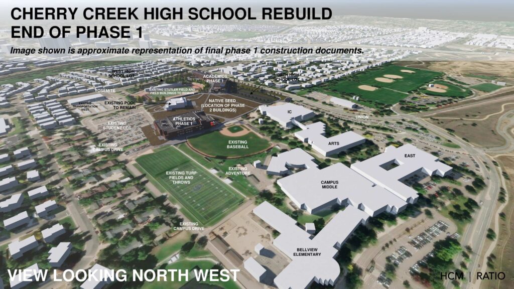 CCHS End of Phase 1 Birds Eye Image looking NW - 20260506