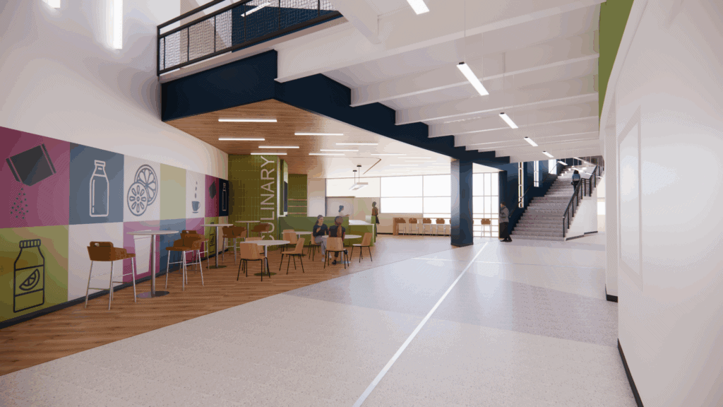 Pathways at Overland Culinary pathway area