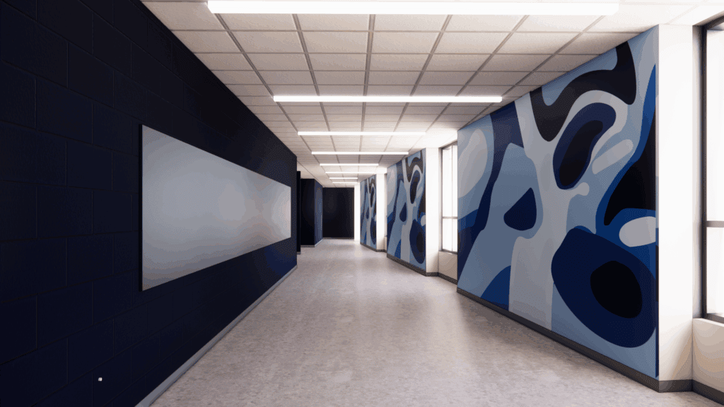 Pool corridor rendering