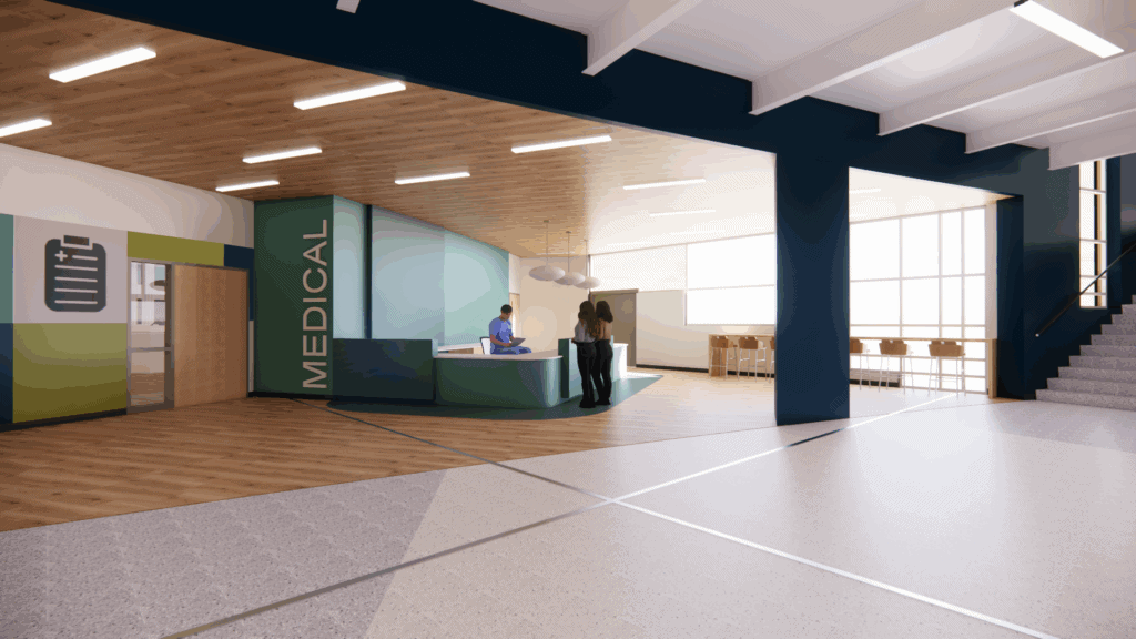 Pathways at Overland medical pathway area