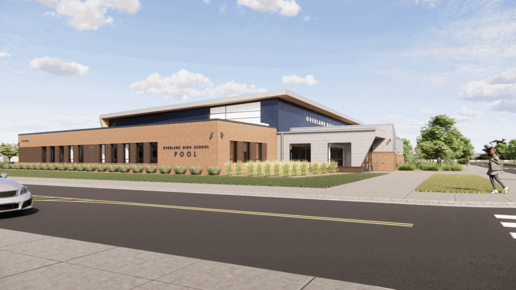 OHS new pool natatorium exterior view