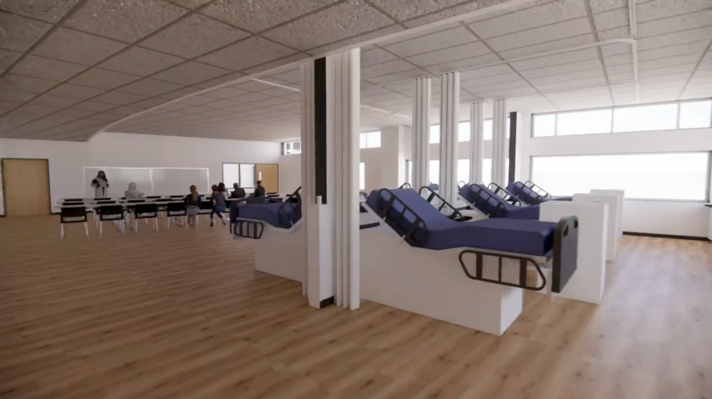 Patient Care Technician pathway learning space in new Pathways at Overland facility