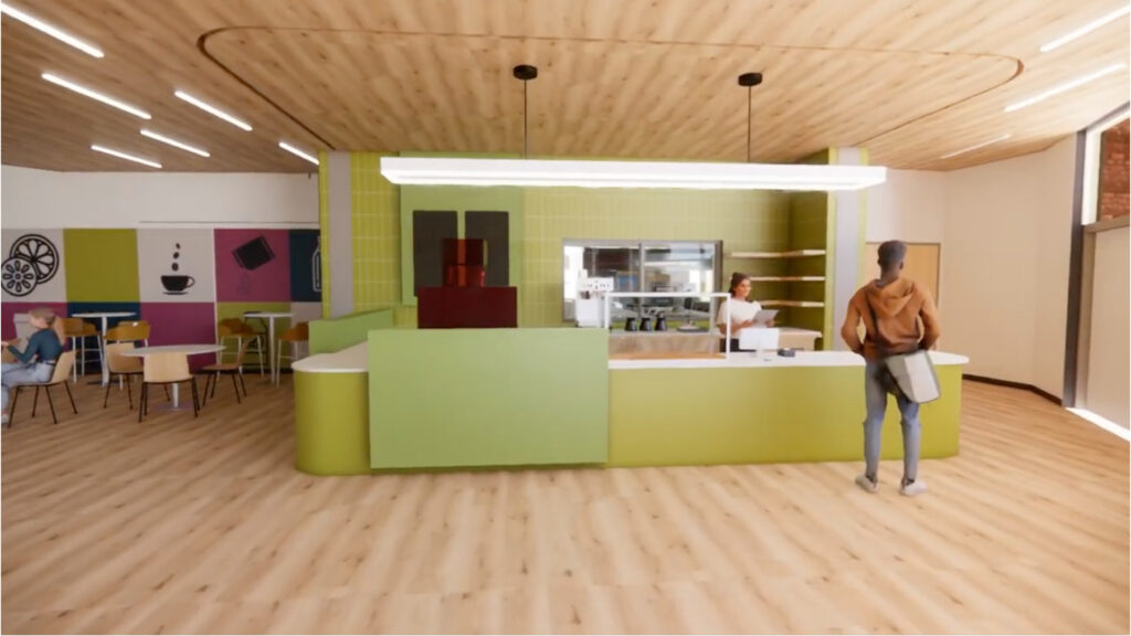 Coffee Shop in new Pathways at Overland facility